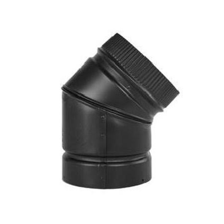 15cm Black Stove Pipe 45 Degree Elbow T671779