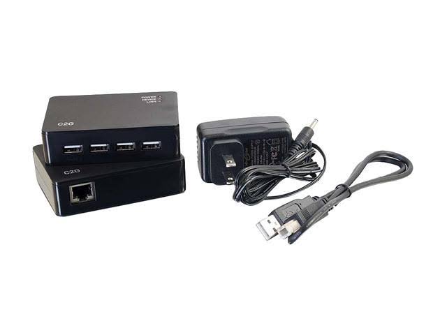 4 Port USB 2.0 Over Cat5/Cat6 Extender up to 150ft O1861