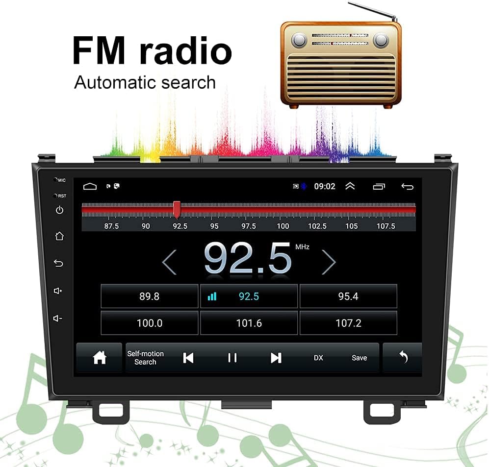 9 Inch Touch Screen Car Stereo Radio with Navigation Bluetooth Backup Camera D56360