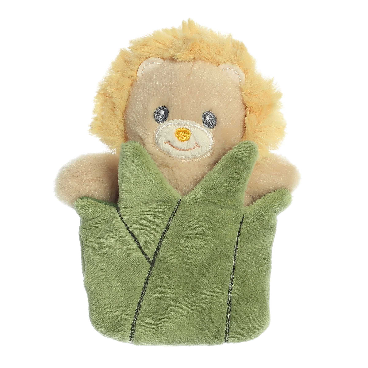 Small Yellow Pocket Peekers 5.5" Leo Lion Stuffed Animal B65899