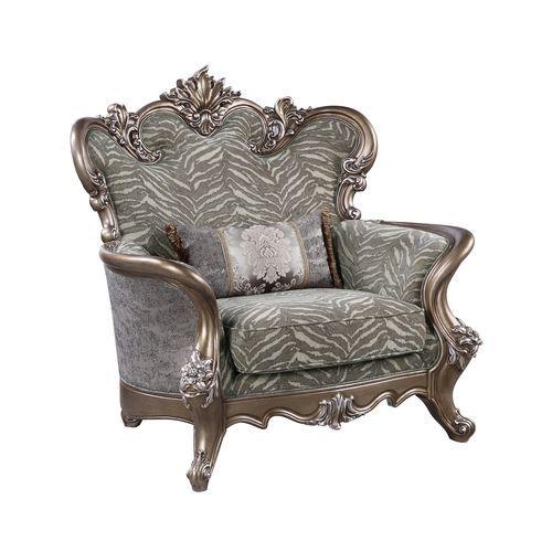 Gray Fabric 6pcs Living Room Set M29495