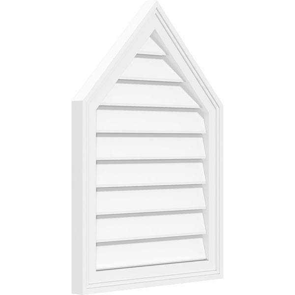 Peaked Top Surface Mount PVC Gable Vent O426