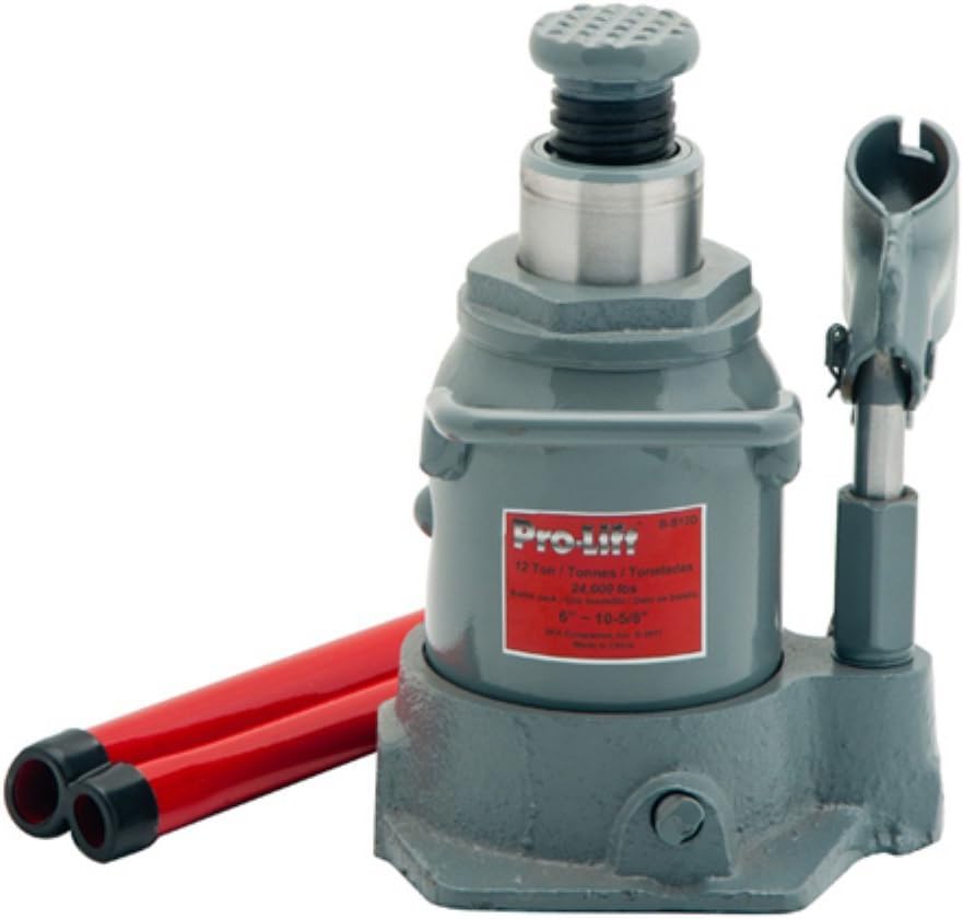 Grey Hydraulic Bottle Jack, 12 Ton Capacity Y21785