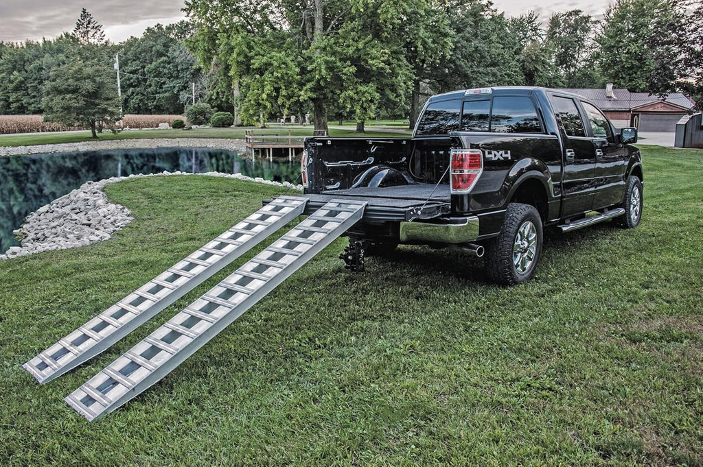 Aluminum Trailer Ramps, Set of Two, 6000lb Capacity, 14" Wide, 72" Long I428813