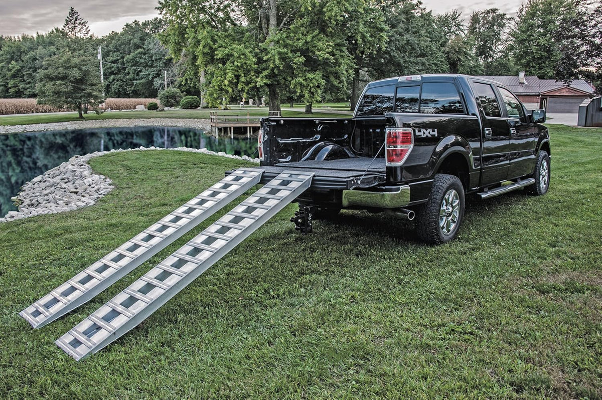 Aluminum Trailer Ramps, Set of Two, 6000lb Capacity, 14" Wide, 72" Long I428813