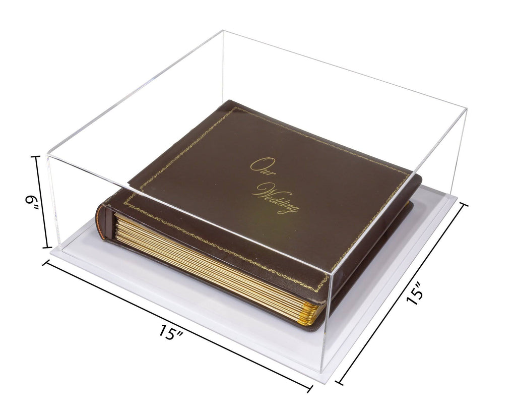 Clear Acrylic Book Display Case with Wall Mount I347025