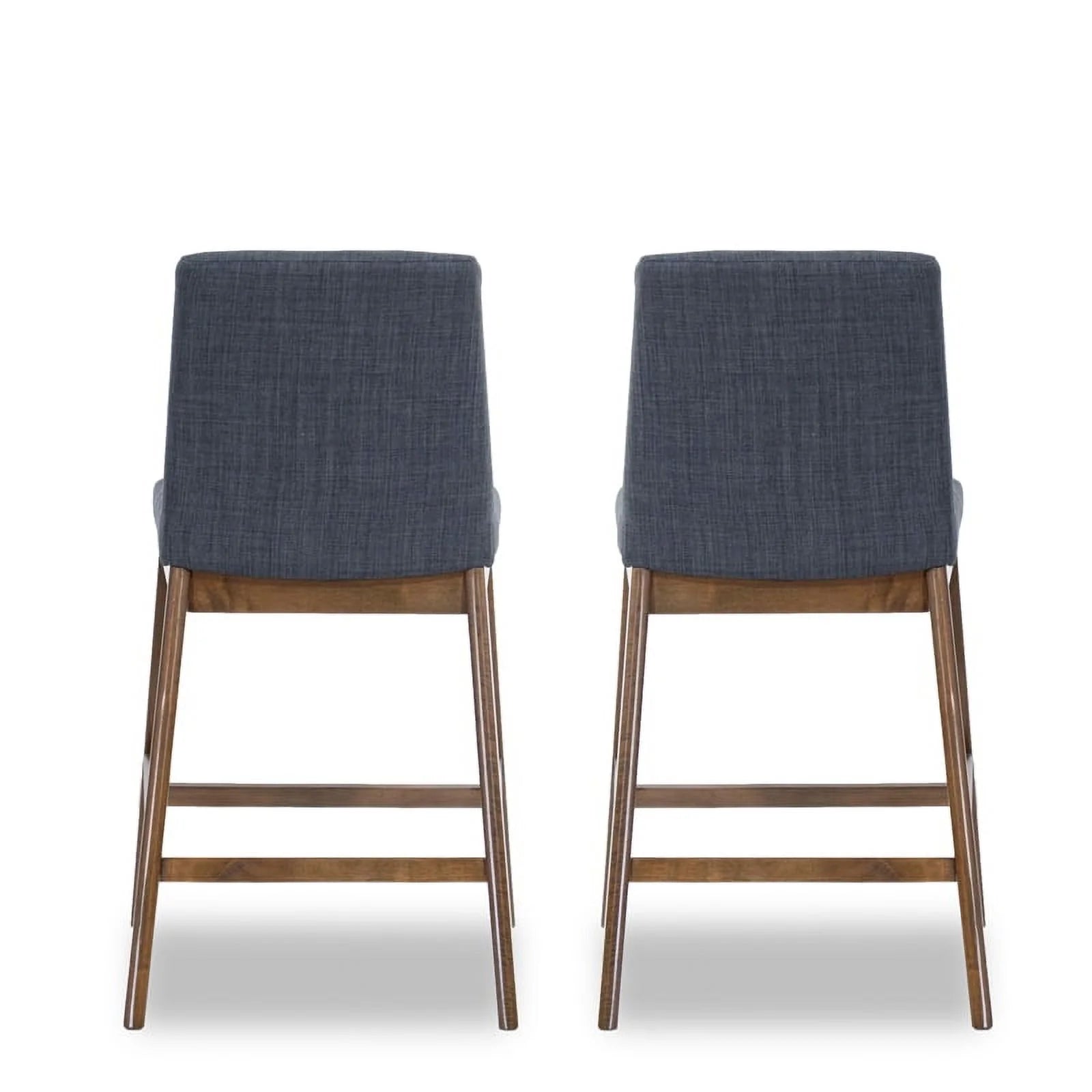 Dark Gray Fabric Upholstered Counter Stool (Pair) B860