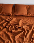 100% Flax Linen Fitted Sheet Queen O707911