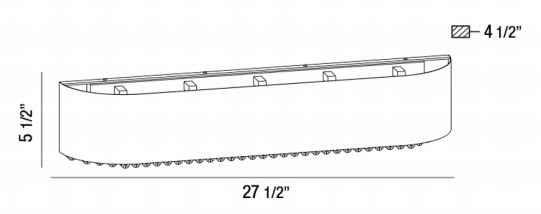 5 Light Bathbar Q881
