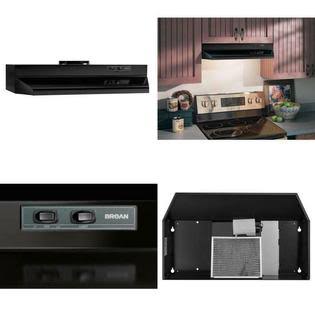 Black Under Cabinet Range Hood X7732