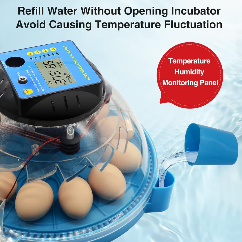 2 Pc Automatic Egg Incubator with Humidity Display G24425