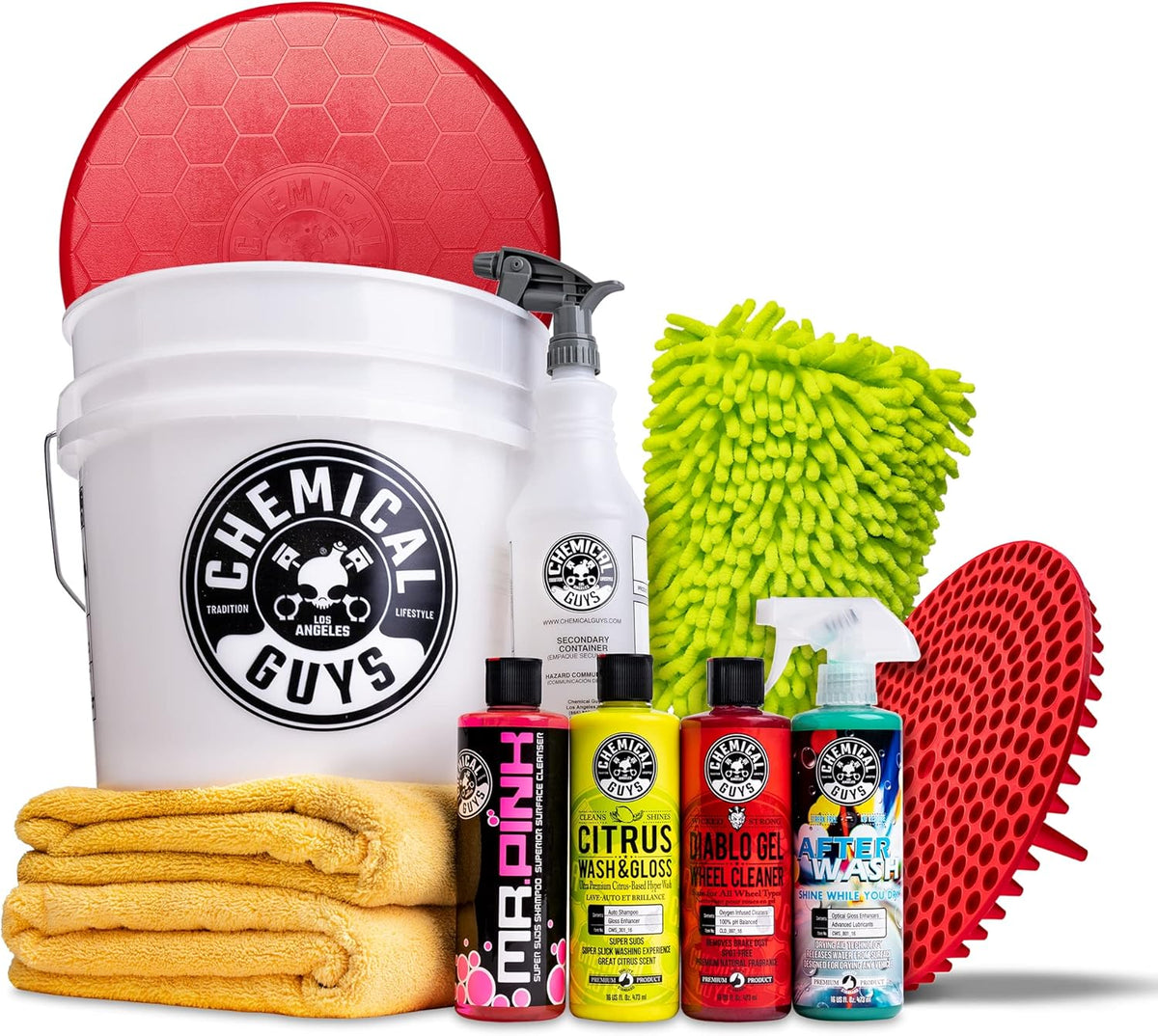 11 Items Car Wash Bucket Kit with Dirt Trap U373100