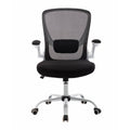 White Adjustable Mesh and Metal Office Chair S408
