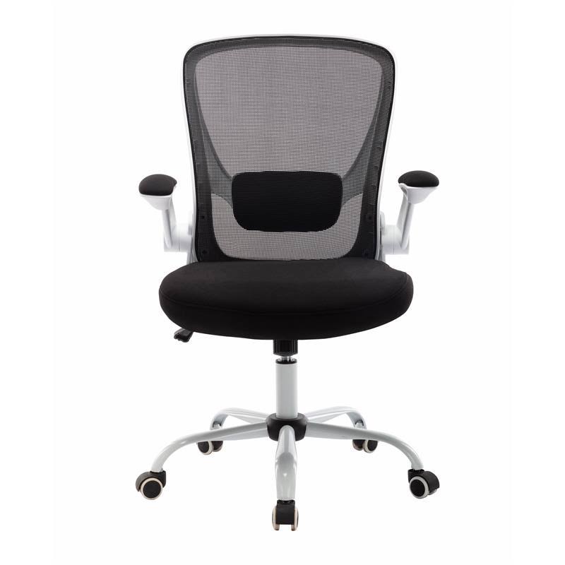 White Adjustable Mesh and Metal Office Chair S408