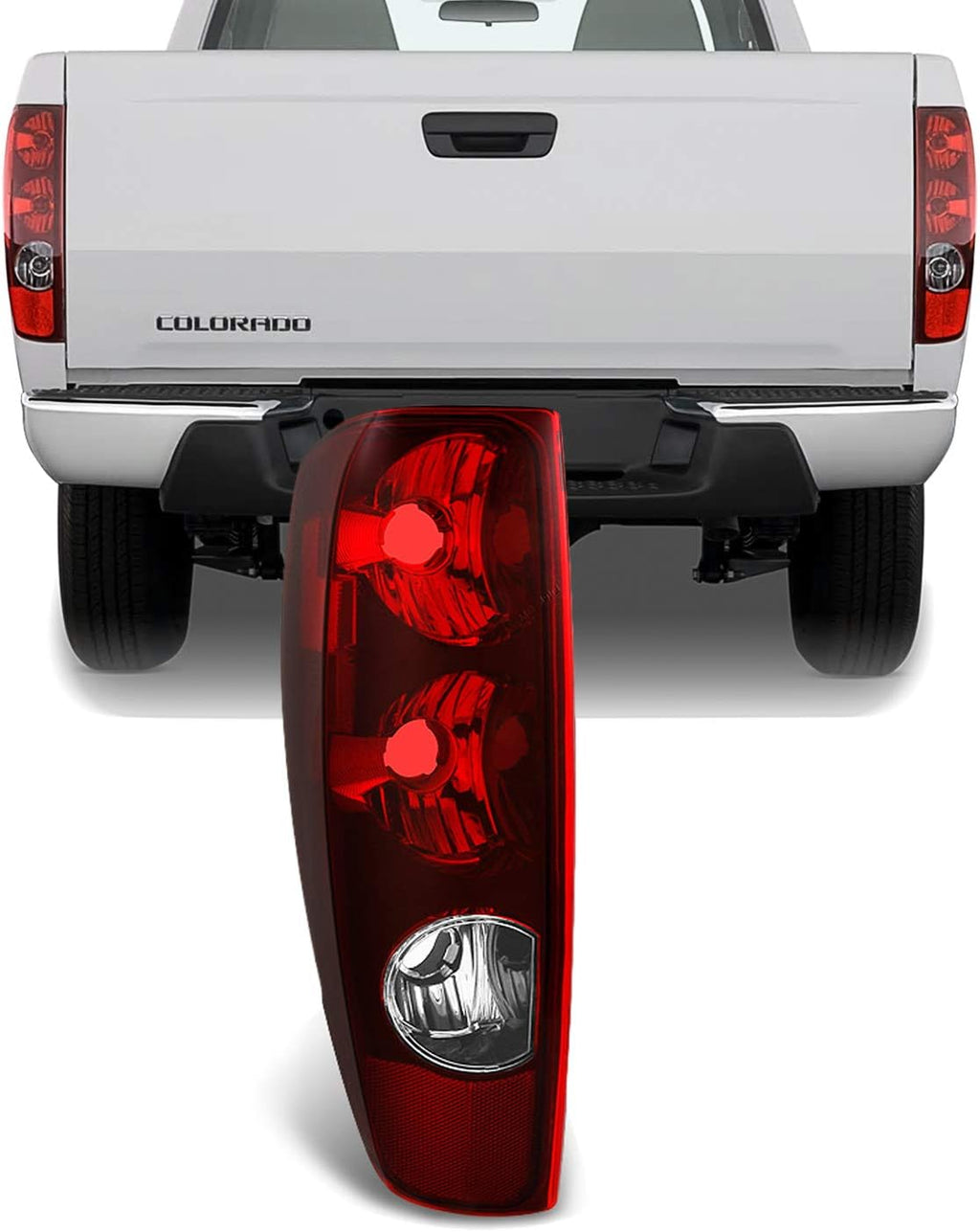Red Tail Lights Replacement Pair Pack of 2 D141717