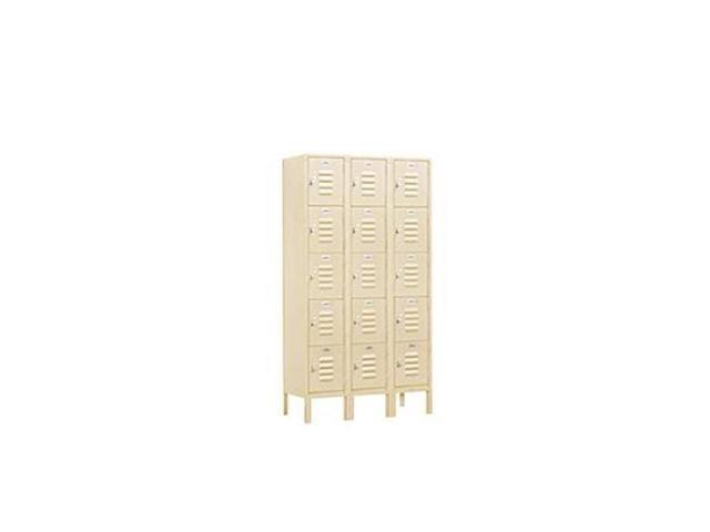 Tan Five Tier Metal Locker I2601
