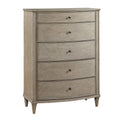 Light Gray Wooden 5 Drawer Chest R917