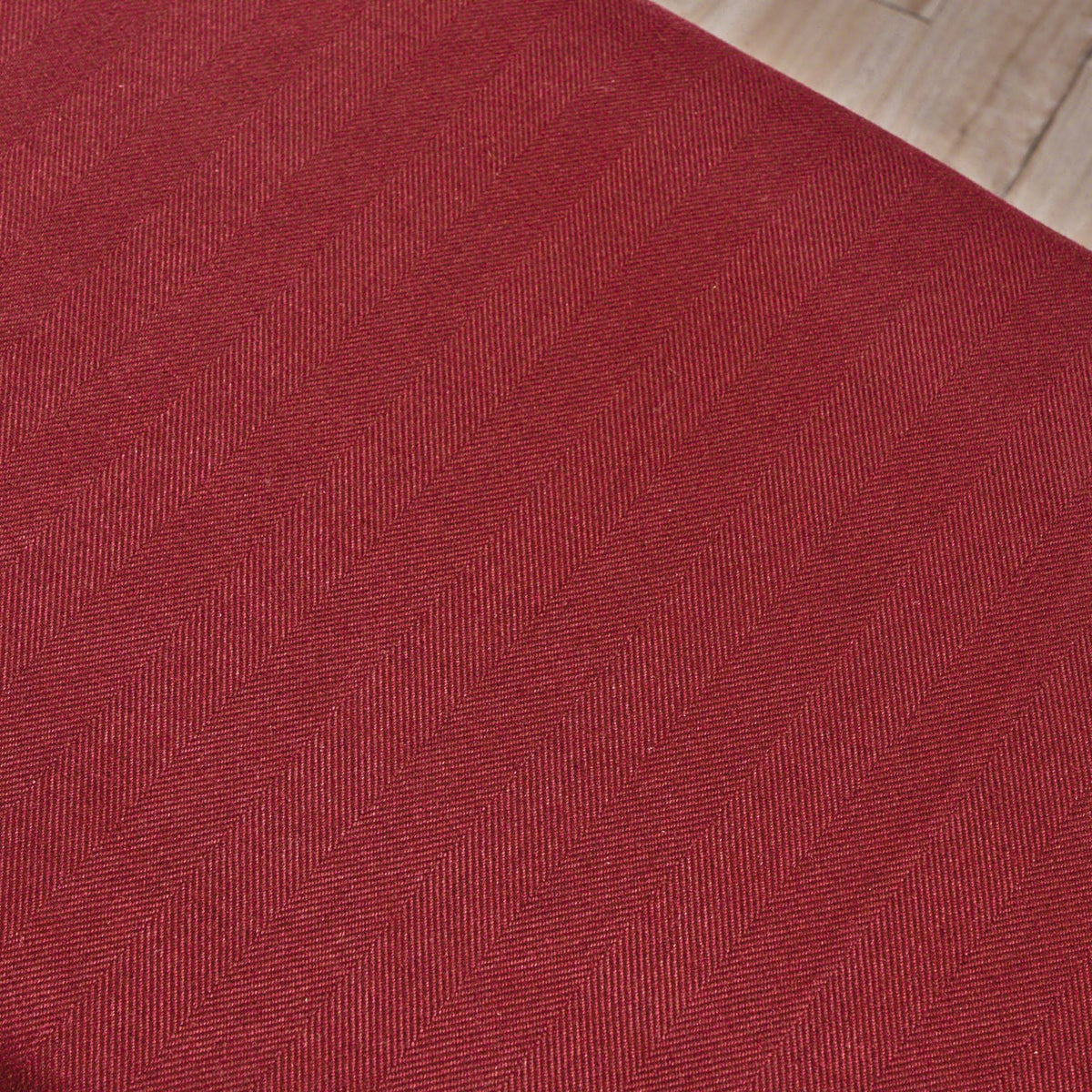 Red and Brown Rectangular Storage Ottoman X25529