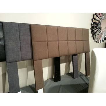 Brown Fabric Queen/Full Headboard J9525