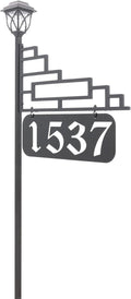 Reflective Address Sign with Solar Light (47 Pole) R383485