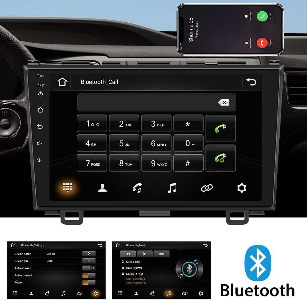 9 Inch Touch Screen Car Stereo Radio with Navigation Bluetooth Backup Camera D56360