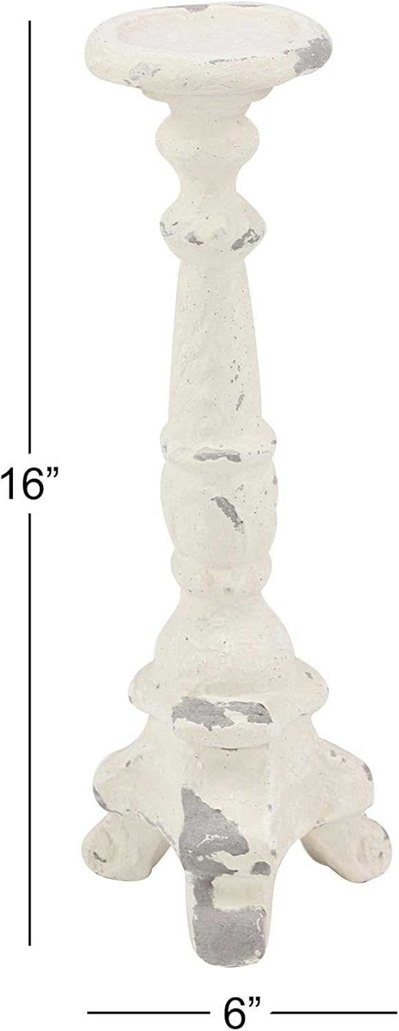White Candlestick Holders H15185