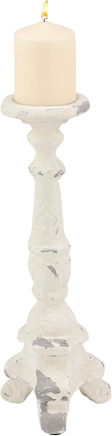 White Candlestick Holders H15185