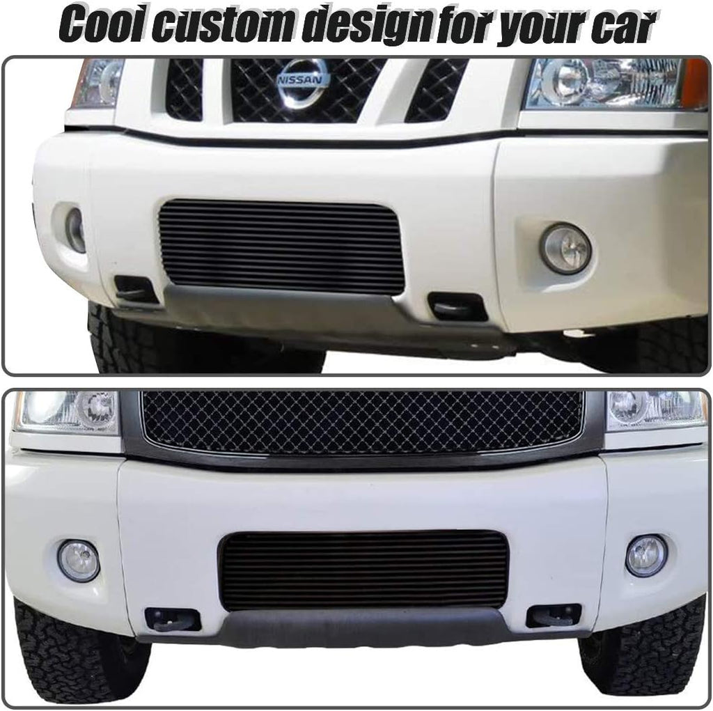 Black Powder Coated Billet Grille Pack of 2 Q361