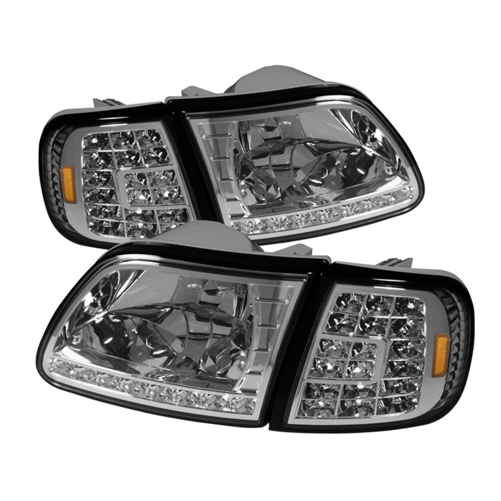 Chrome Crystal Headlights Y882175