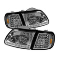 Chrome Crystal Headlights Y882175