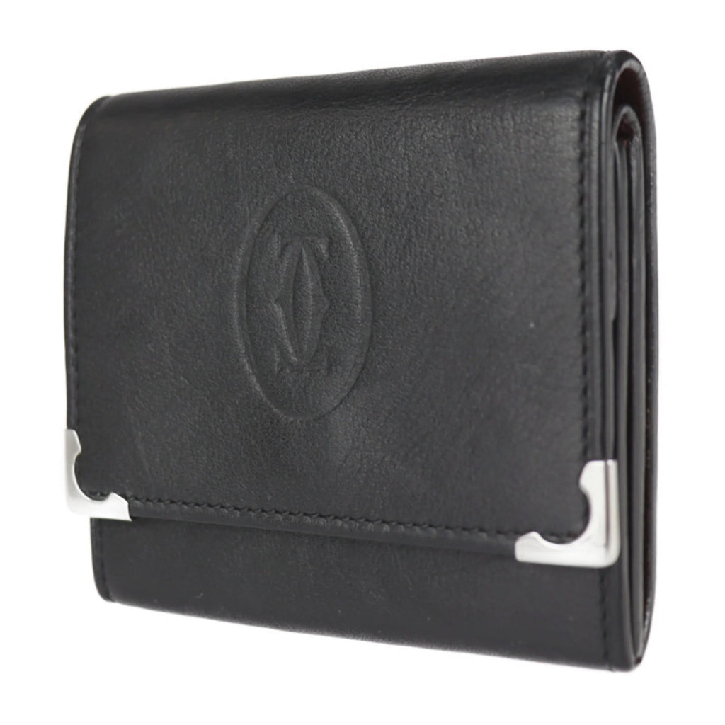 Black Leather Coin Case H1391