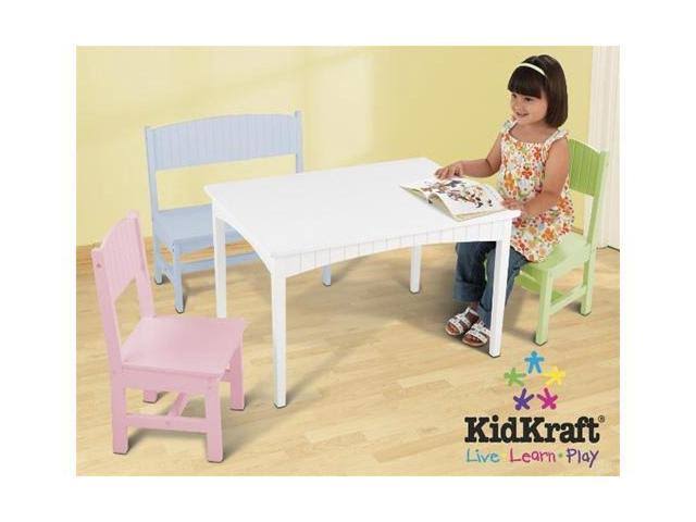 Pastel Table with Bench and 2 Chairs S699595