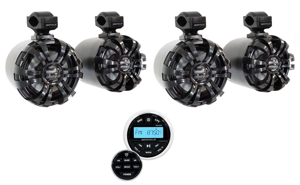 6.5" 600w Marine Wakeboard Swivel Speakers with Receiver E798