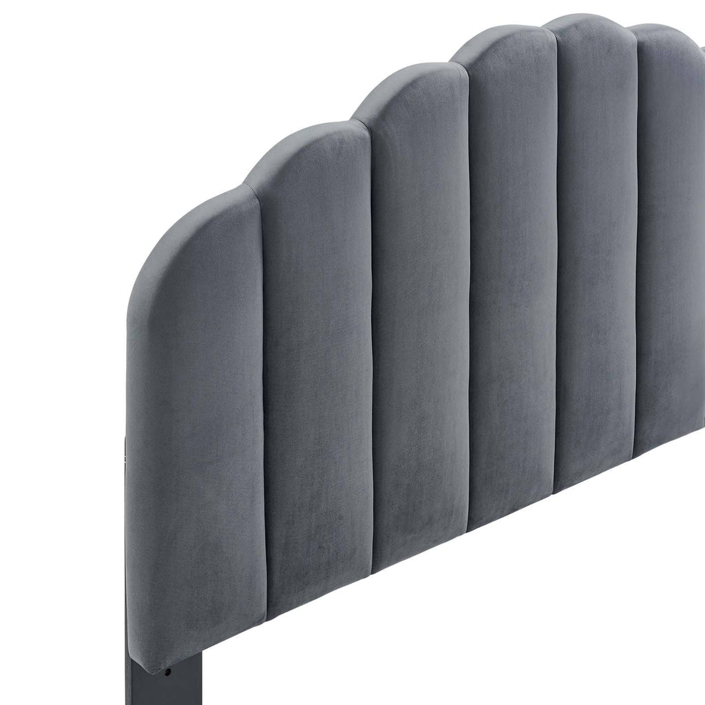 Teal Performance Velvet Headboard U179