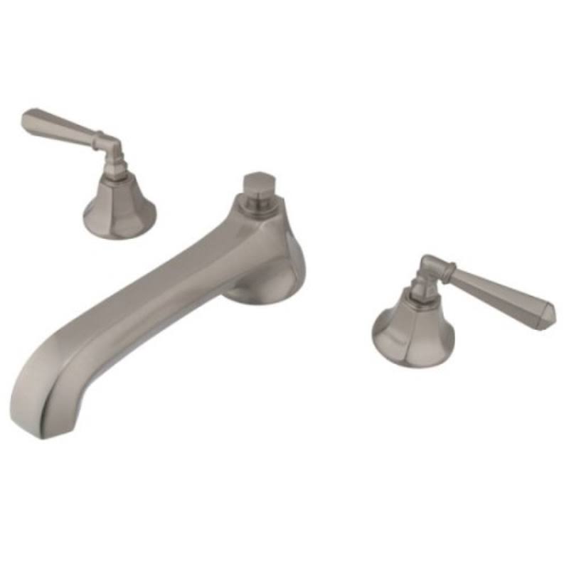 Satin Nickel Two Handle Roman Tub Filler E510386