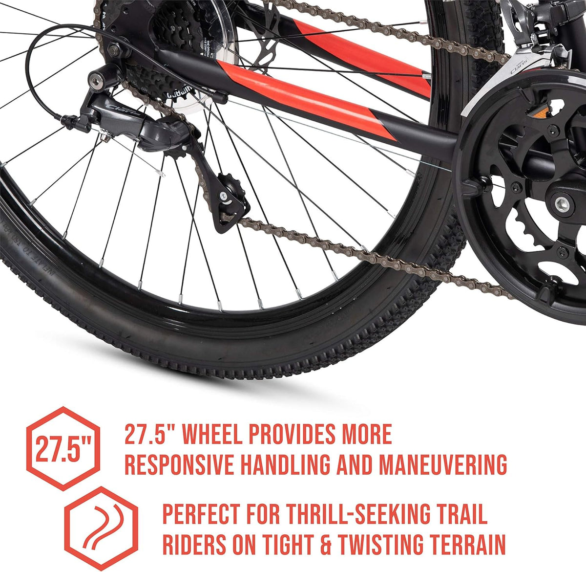 27.5" Gravel Bike with 19" Aluminum Frame, 16 Speed, Disc Brakes A856591