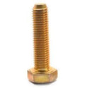 3/8 inch-16 x 1 1/2 inch Coarse Thread Grade 8 Hex Cap Screw, Alloy Steel Yellow Zinc Plated, Pk 100 T4027