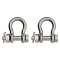 Stainless Steel Bolt-Type Anchor Shackle 7/8 inch, 2-Pack V4595