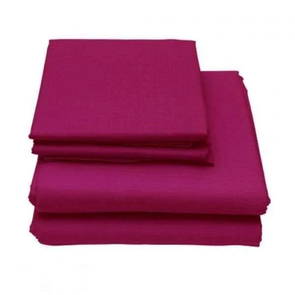 6-Piece Set Deep Pocket Bed Sheets Eggplant California King M482