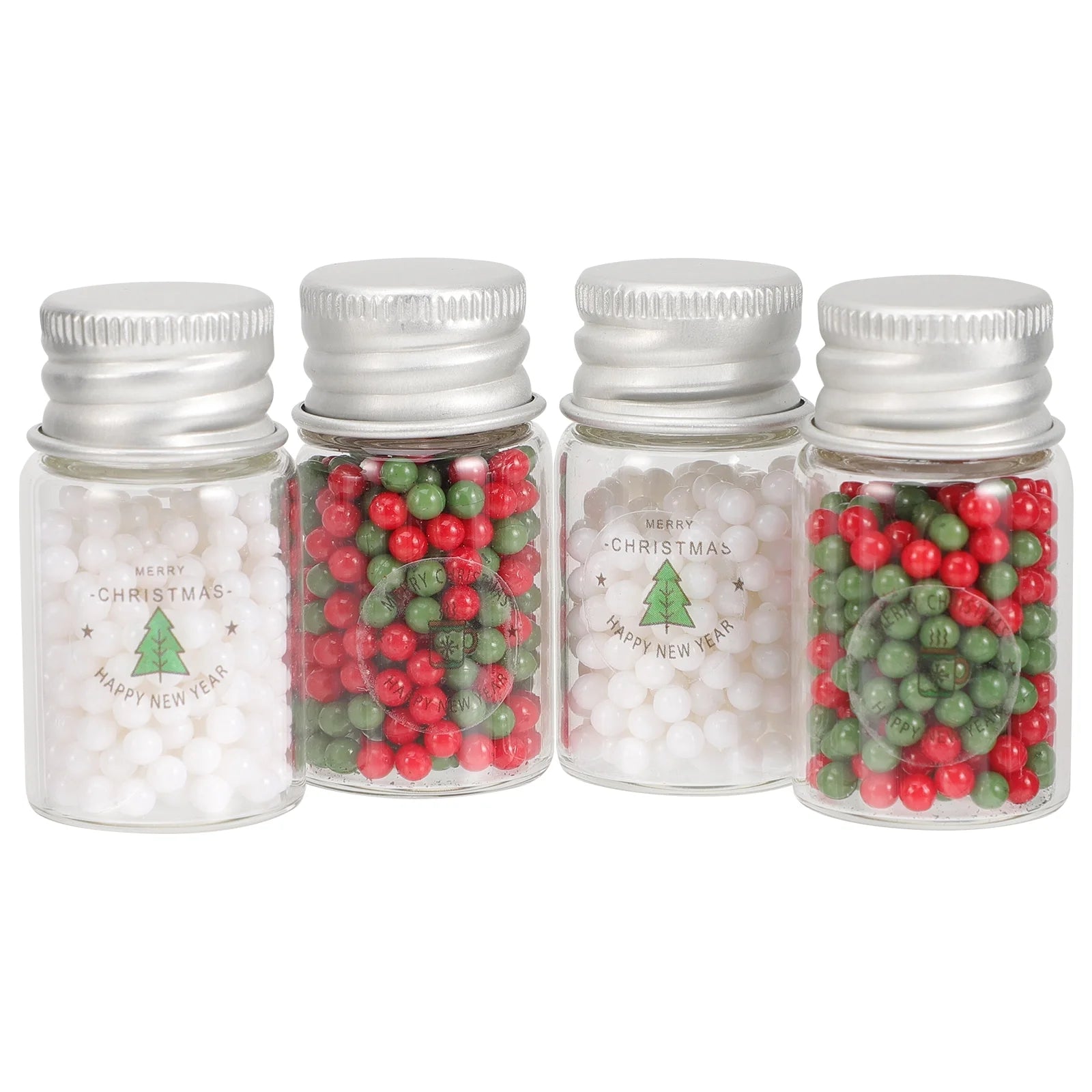 4pcs Doll House Christmas Mini Candy Ball Cookies Xmas Miniature Sweet Props R556471