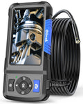 Dual Lens Industrial Endoscope 1080P Digital Borescope Inspection Camera with Light IP67 Waterproof 4.5 Screen 32GB Card 11.5FT Cable V369