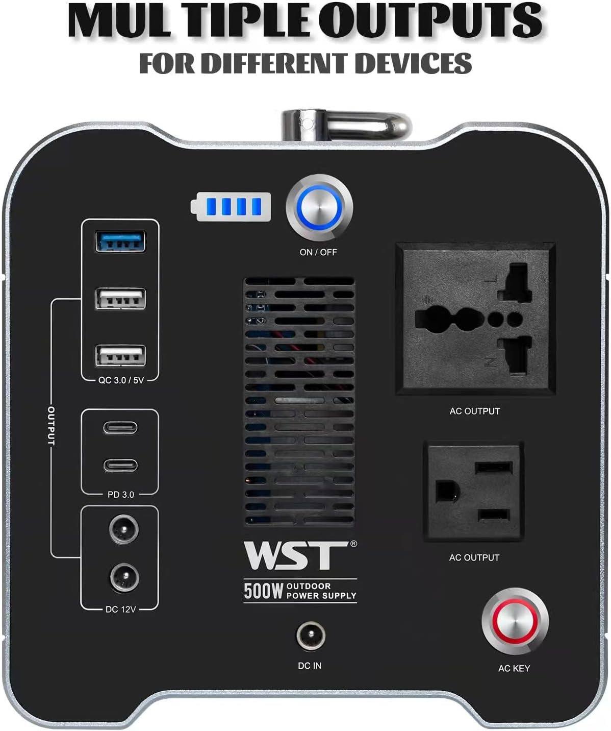 Portable Power Station 500W Lithium Battery N662823