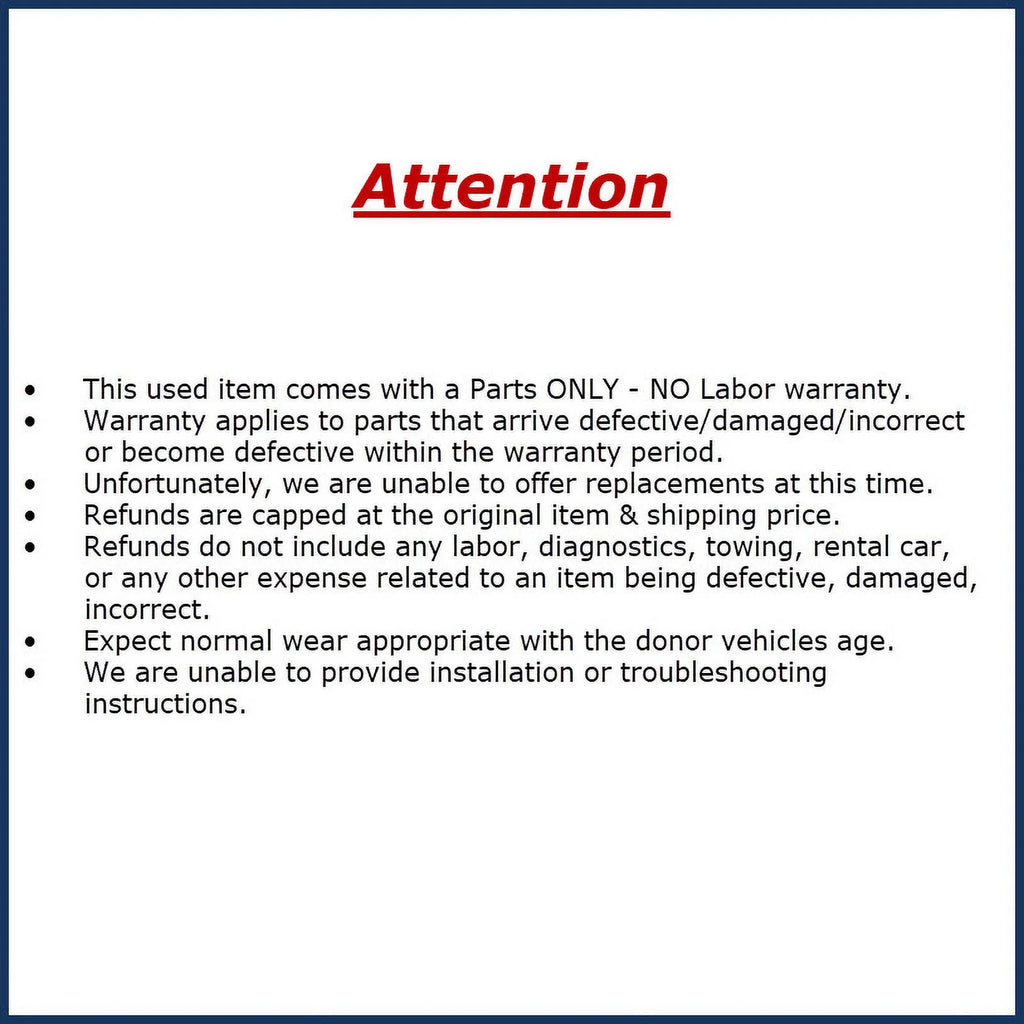 Pre-Owned Dodge Caravan Temperature Controls OEM N103990