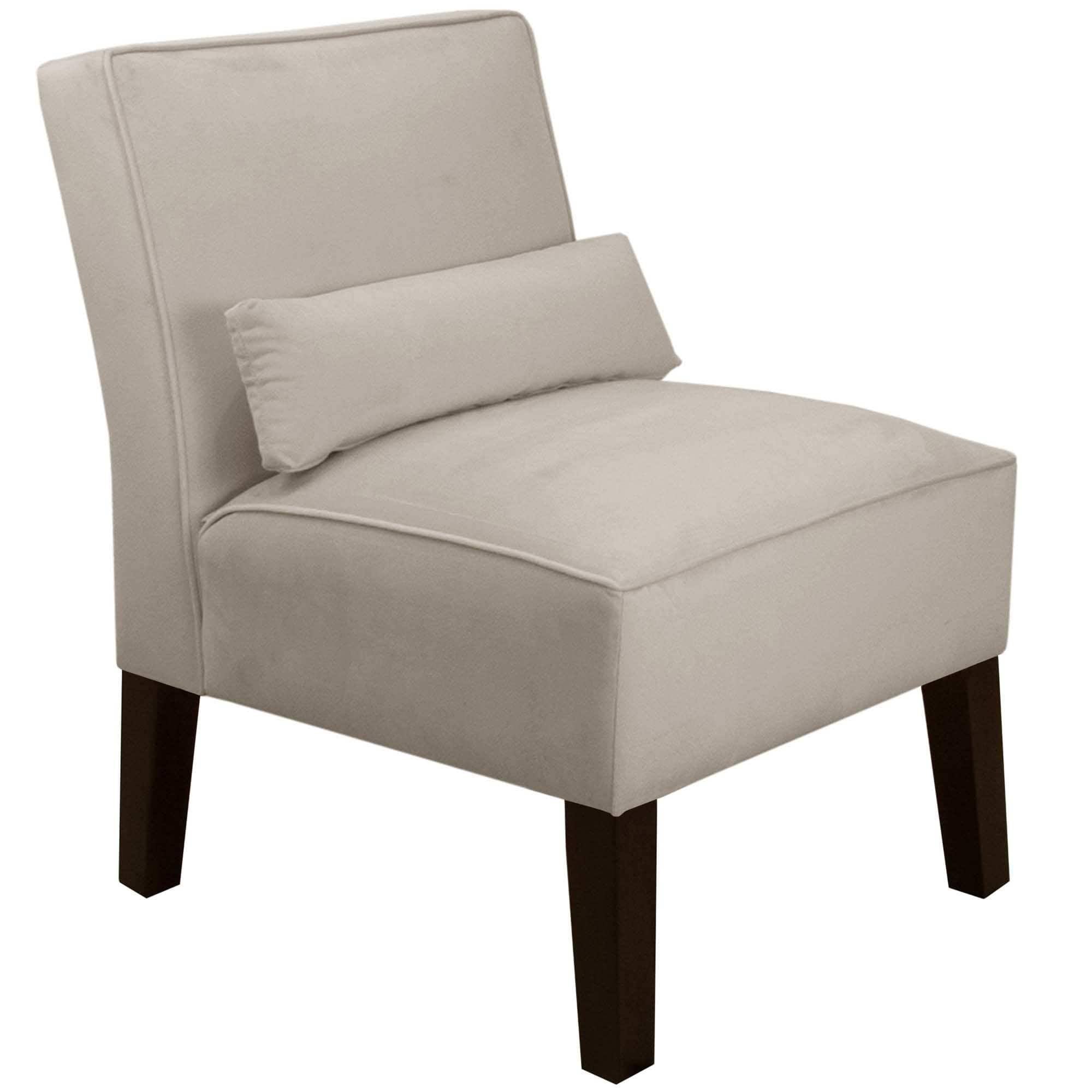 Velvet Light Grey Accent Chair I779658