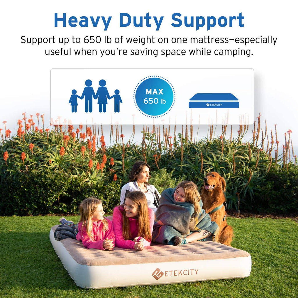 Queen Size Inflatable Air Mattress with Rechargeable Pump U22900