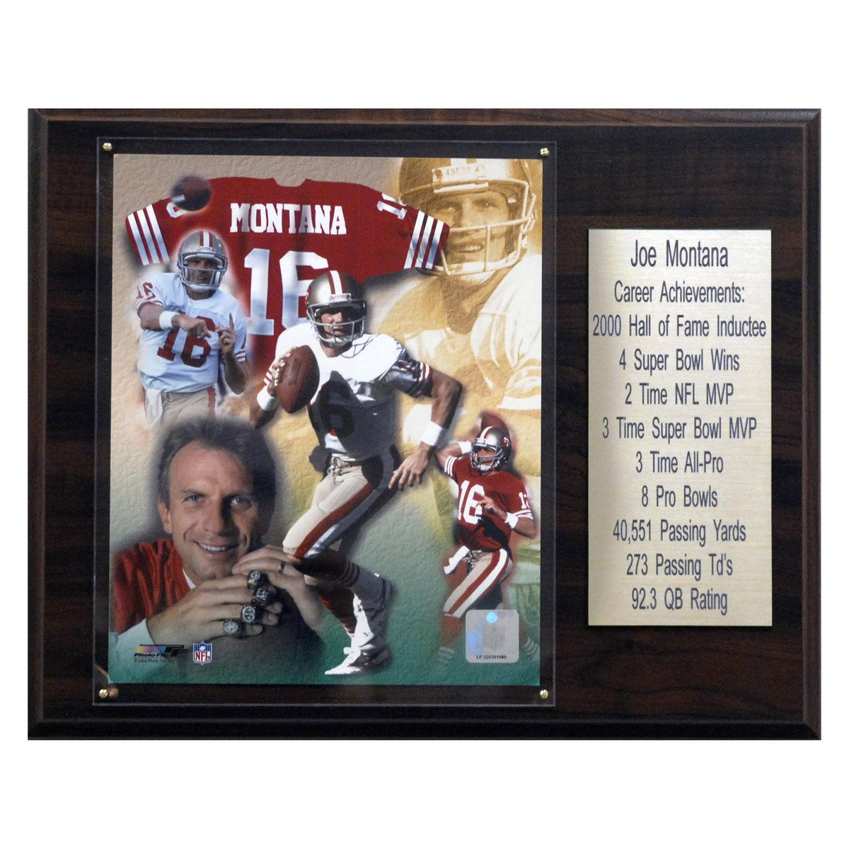 NFL San Francisco 49ers Career Stat Plaque X821321