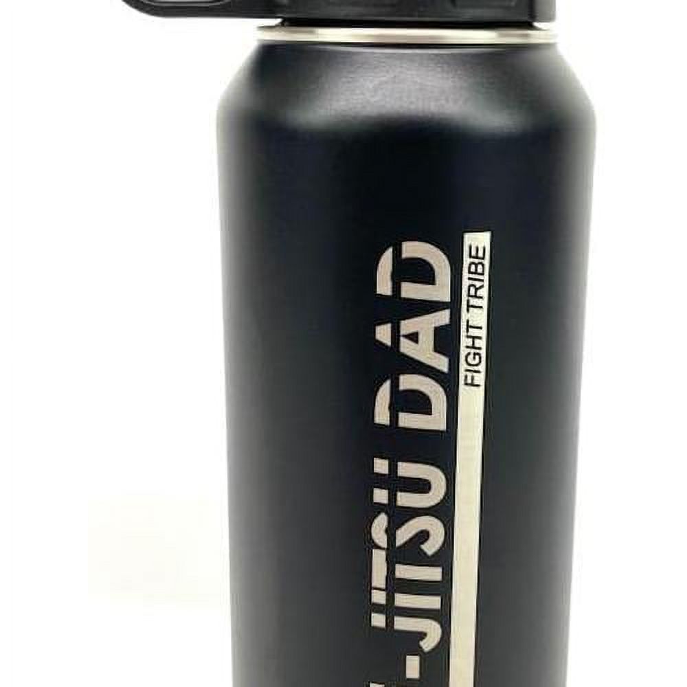 Black Powder Coated Insulated 32 Ounce Water Bottle Y12074