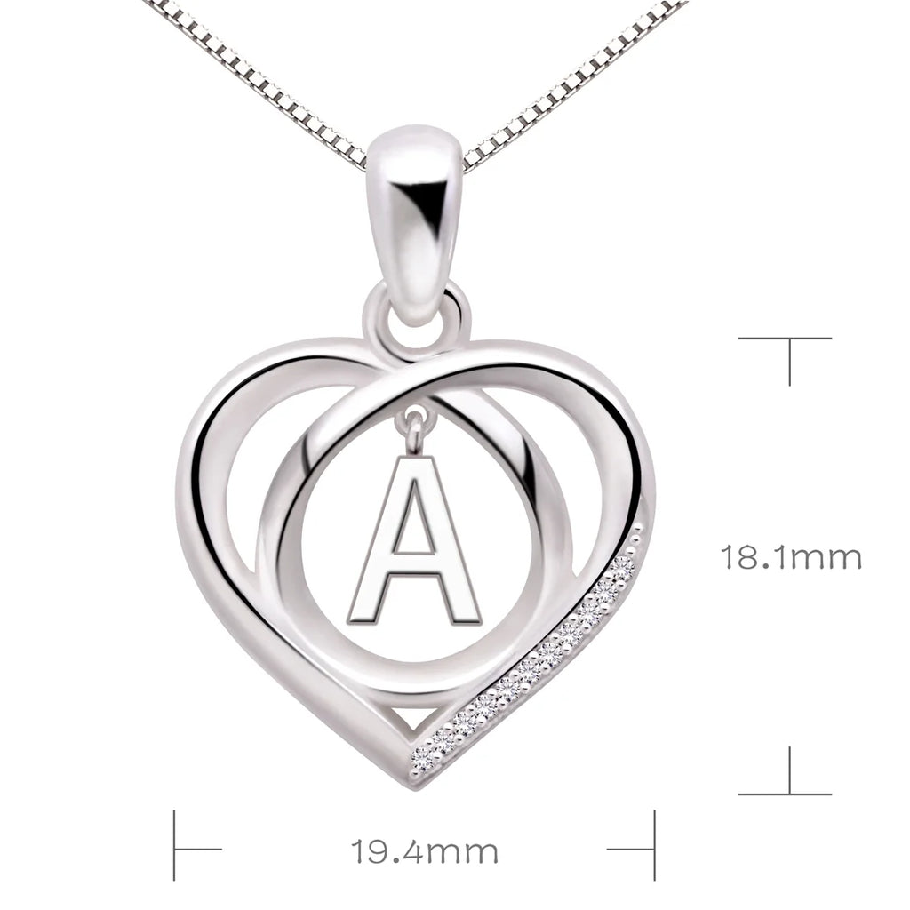 Sterling Silver Cubic Zirconia Pendant Necklace O75063