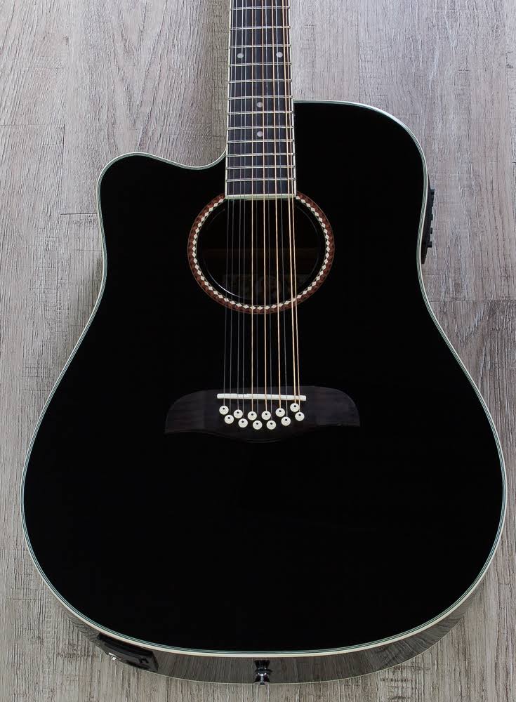 12-Strings Acoustic-Electric Cutaway Guitar N38284