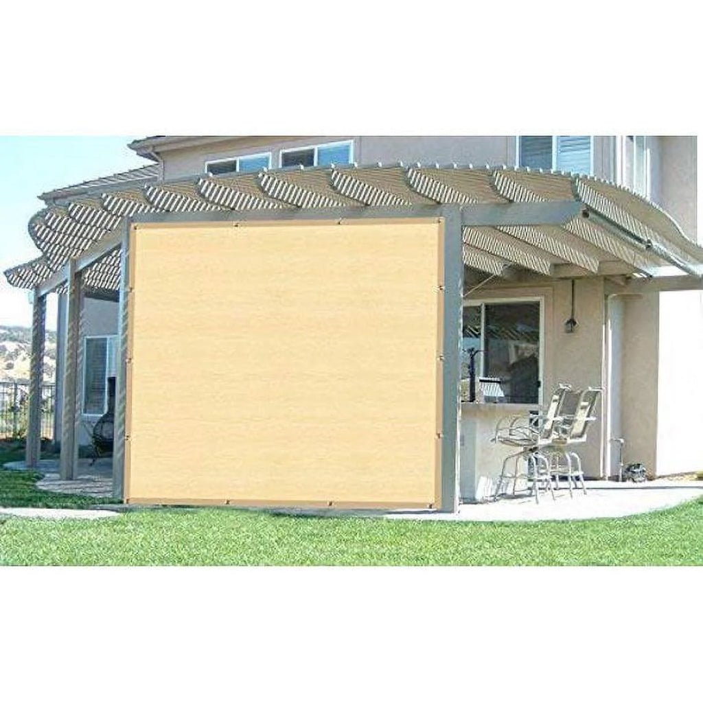10' x 12' Wheat Shade Cloth with Grommets G496112